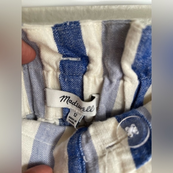 Madewell Paperbag Striped Shorts - Picture 8 of 10